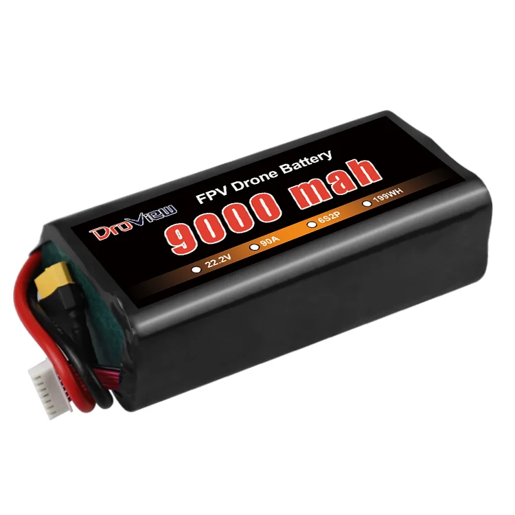 Аккумулятор DroView LIPO 9000 мАч 6S1P 22 2 В 70C литий-полимерный литий-ионный аккумулятор для RC FPV Drone