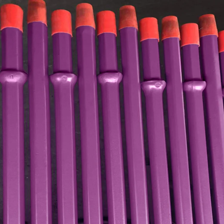 Taper drill pipe  ore mining integral rod  rock drilling tools taper drill rod for sale