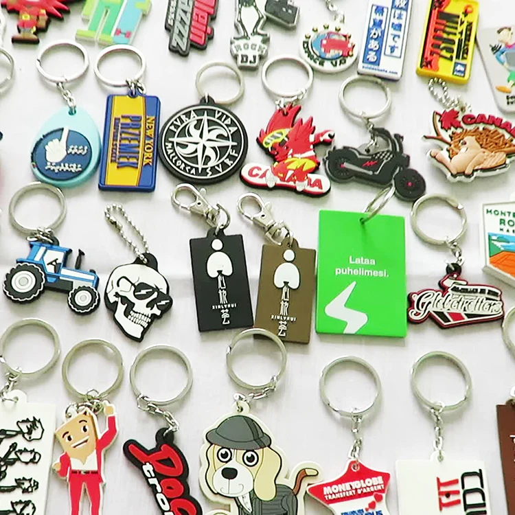 Manufacturer PVC Keychain Custom 3d Soft PVC Keychain Customized Soft Rubber Keyring Personalized Key Chain