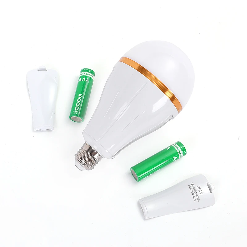 Newest 2022 Portable Battery Led Light Bulb 15w 20w 30w Emergency Charging Bulb