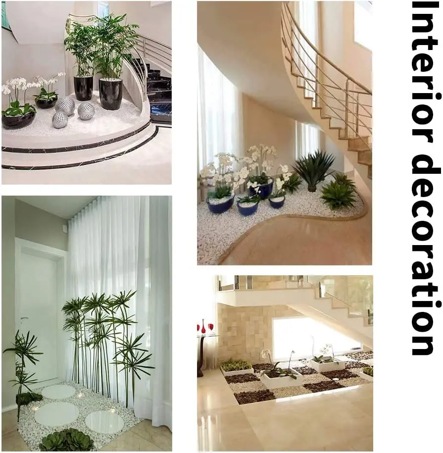 Natural Polished Pebbles Gravel Small Decorative River Stones for Freshwater Animal Plant Fish Aquarium Landscaping Home Decor