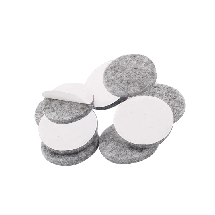 
Custom Self Adhesive Self Stick Polyester Protective Floor Felt Pad Needle Punched Circles Round Furniture Felt Pad 