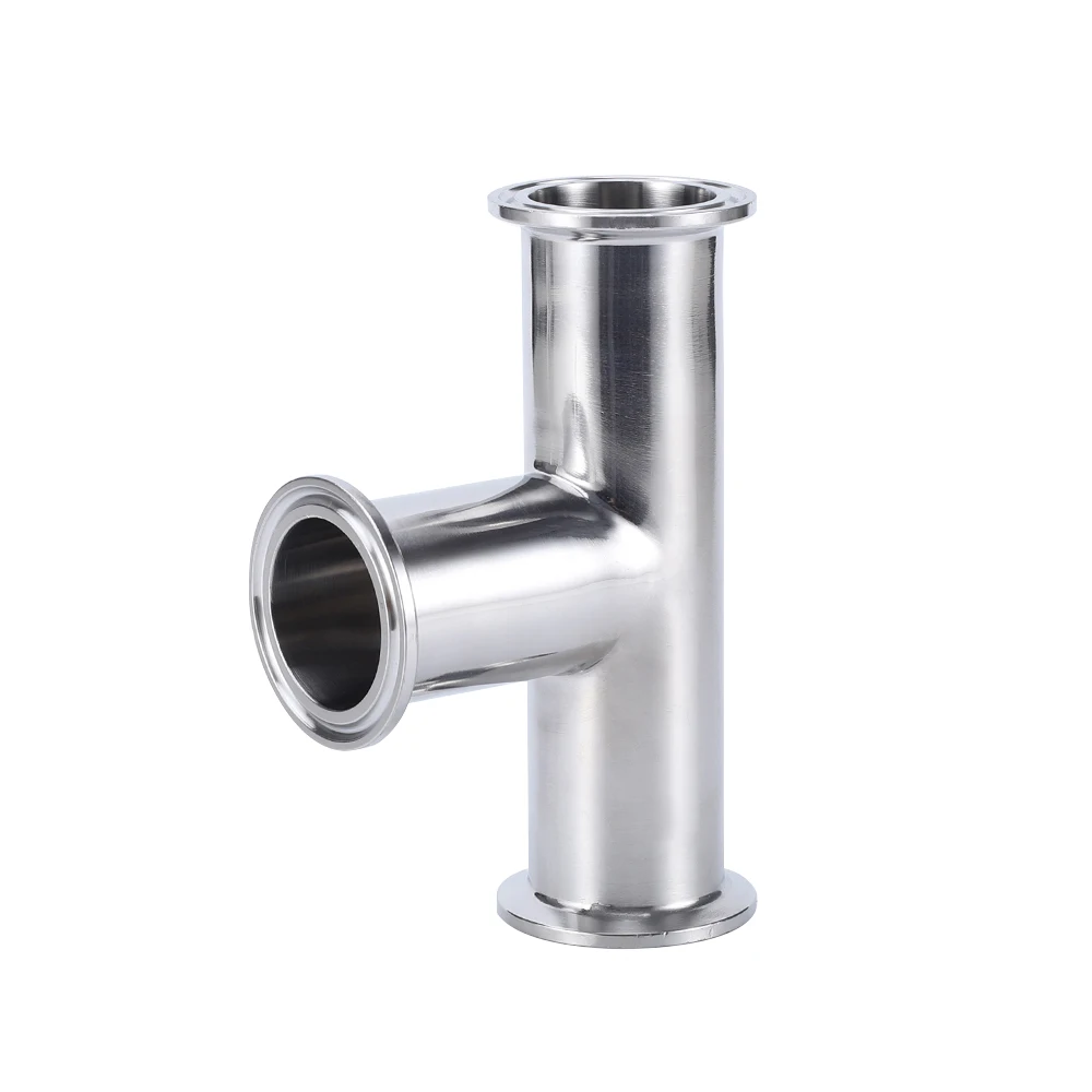 Factory Sanitary Stainless Steel Equal Tee 1.5 Inch Tri-clamp Tee For Sale