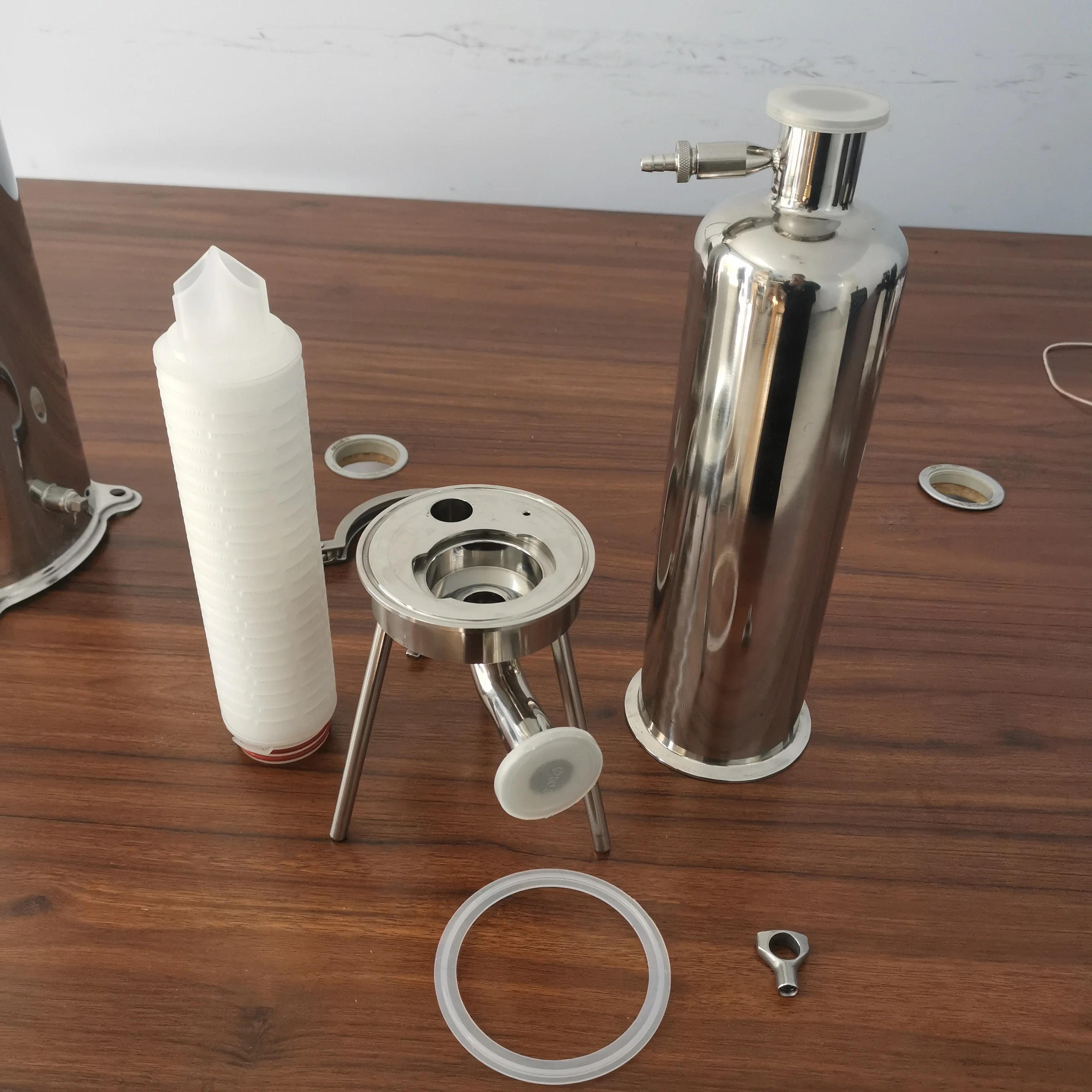 Food-Grade Stainless Steel 304/316 Micropore Precision Cartridge Filter Industrial Filtration Equipment for factory use