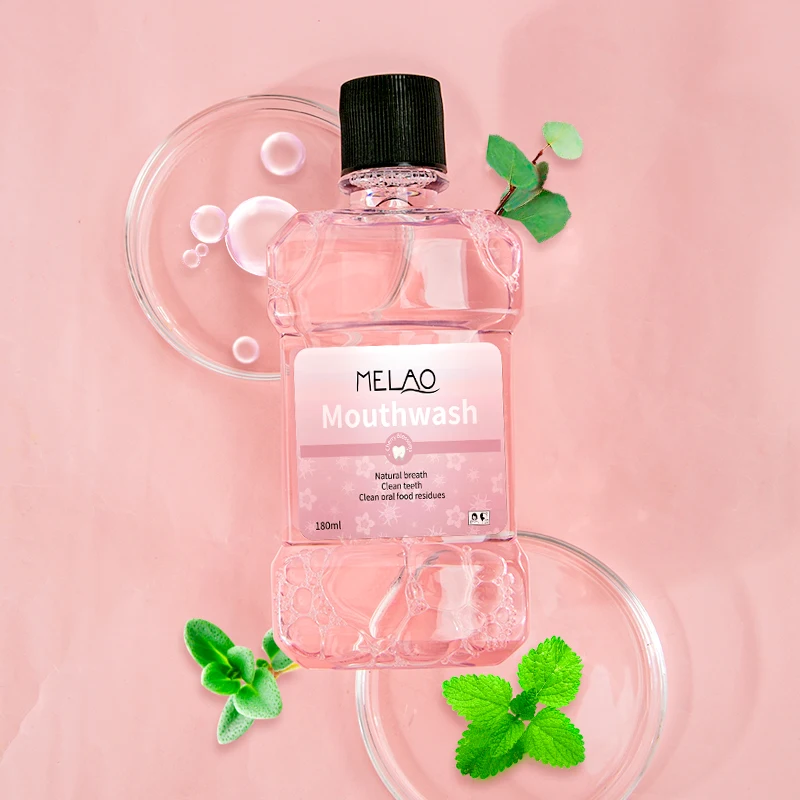 MELAO Hot Selling Eco Oral Care Appliances Whitening Mouthwash Natural Cooling Breath Teeth Mouth Wash Private Label