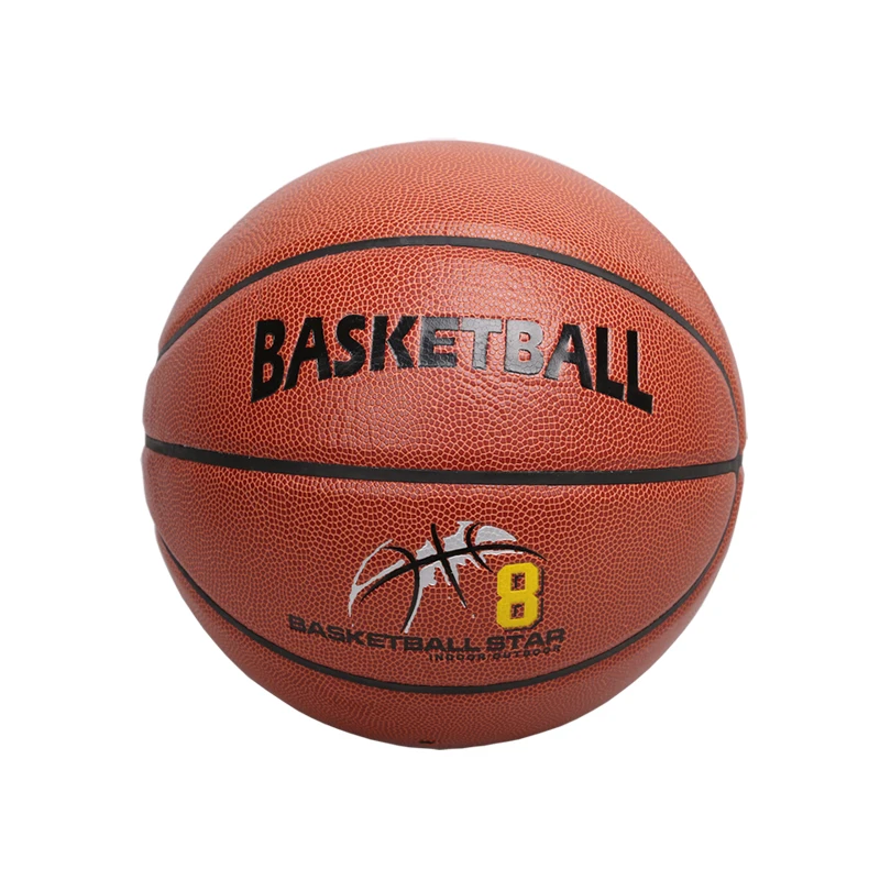 High Quality Basketball Ball Official Size Weight Customized Logo PU Leather Basketball Heavy Duty Rubber Nylon Basketballs