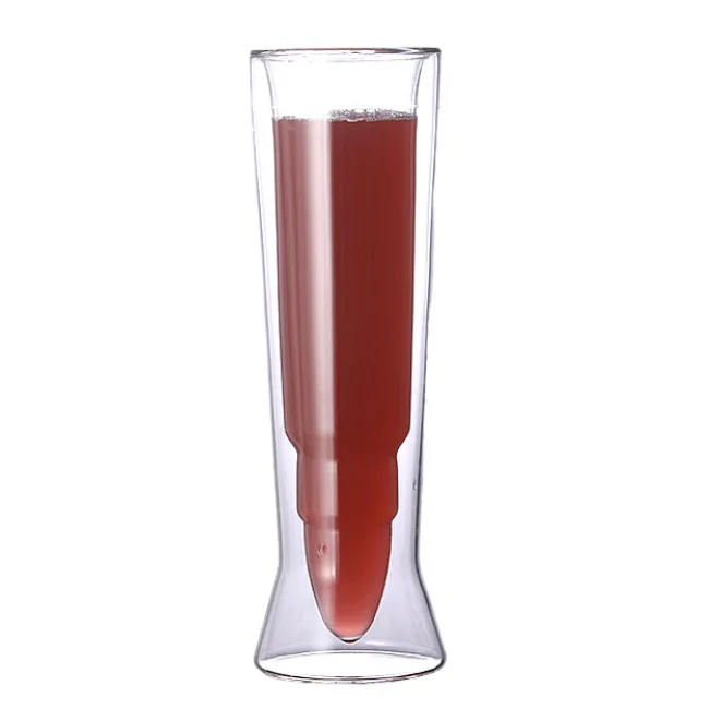 wholesale double wall glass coffee espresso whiskey vodka wine juice glass cup
