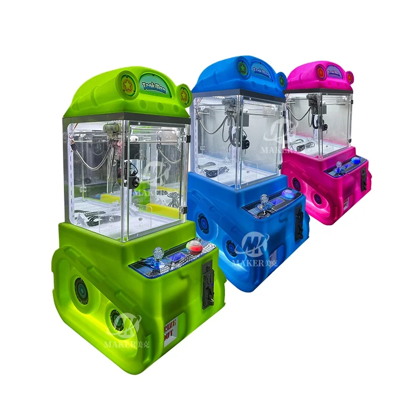 MAKER Mini Doll Kids Small Doll Claw Machine Coin Operated Maquina De Peluches Crane Claw Machine Mini Claw Machine