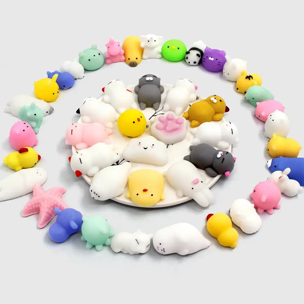 2024 Mochi Squishy Toys Mini Squishies Kawaii Animal Squishies Party Favors for Kids Random Stress Relief Toys
