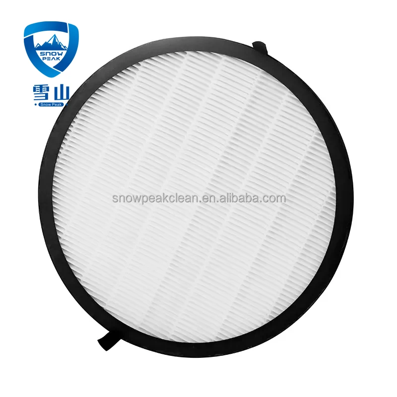 Round HEPA H14 Air Purifier HEPA Filter For Removal Of  Particle Dust