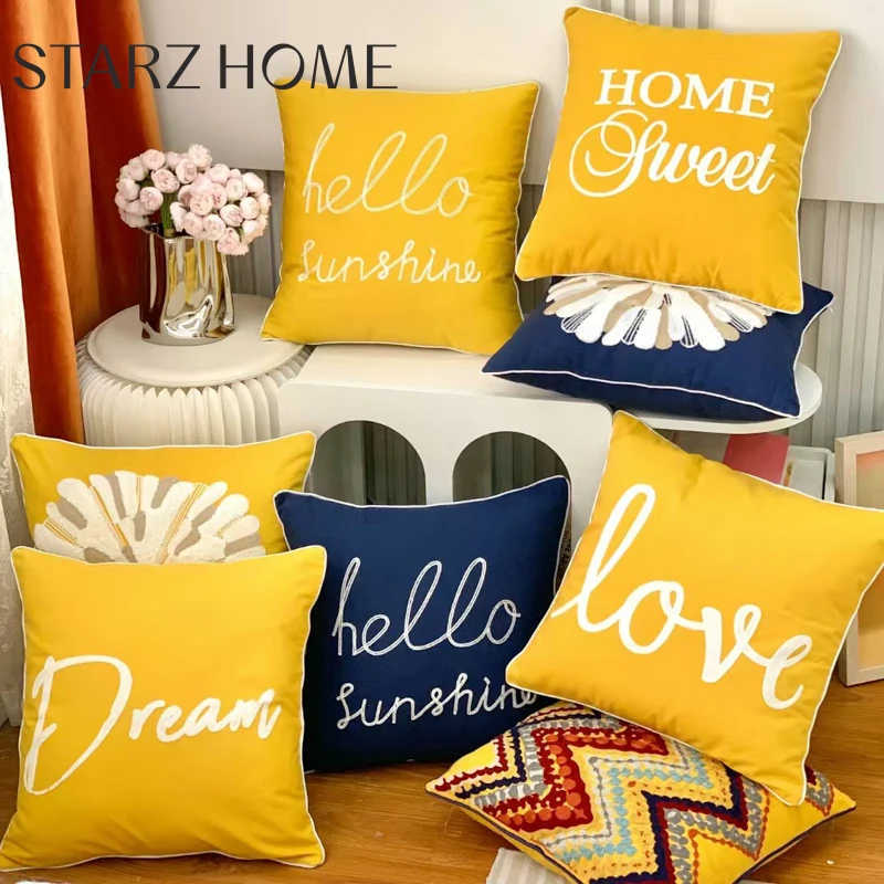 Starz Home Pillows for Nursery Decor with Travel-Friendly Small Cushions - Soft Cuddly Baby Room Accents
