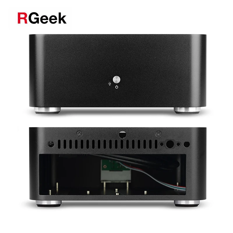 RGeek L80S USB 3.0 Mini PC Case Desktops Chassis Mini ITX Case with Top Cover Holes