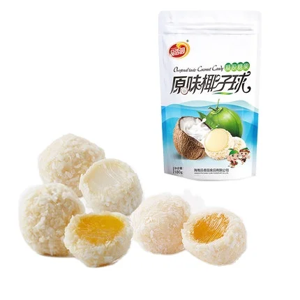 Wholesale Tropical Coconut Soft Sour Fruit Milk Chewy Candy for Candy Shops