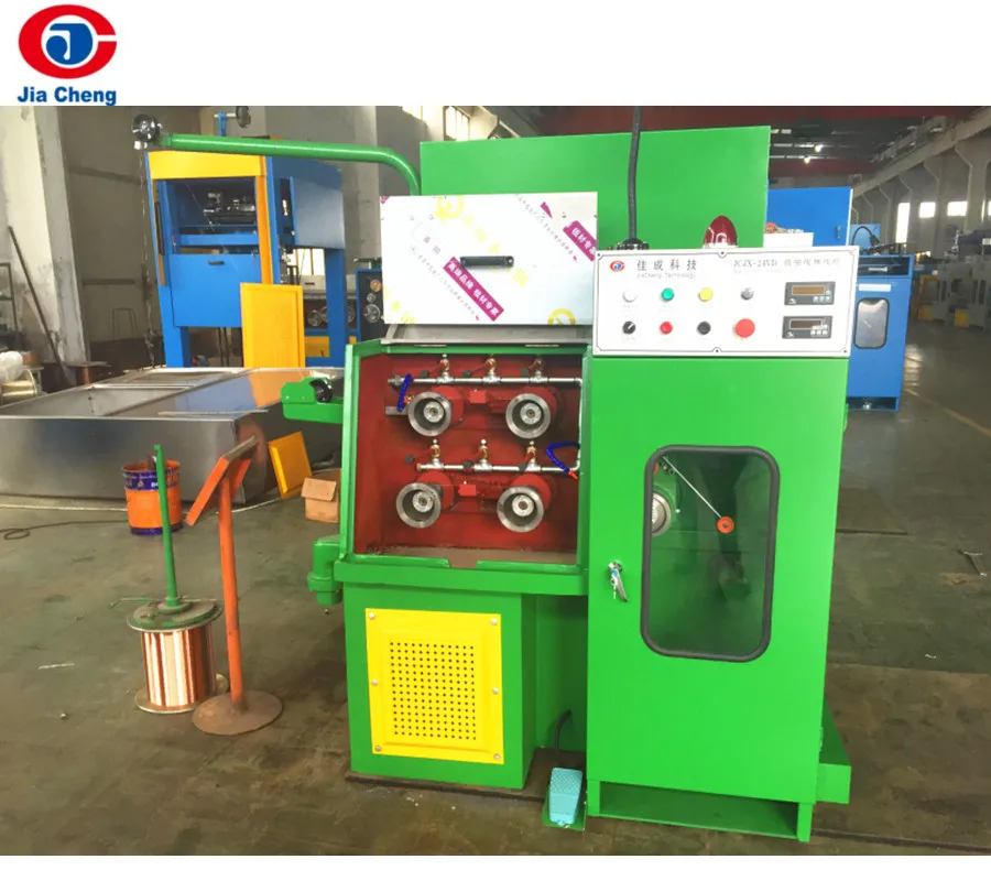JIACHENG 24VD Extremely Fine Wire Drawing Machine for Copper Wire, Inlet0.12-0.45mm Outlet0.04-0.12mm