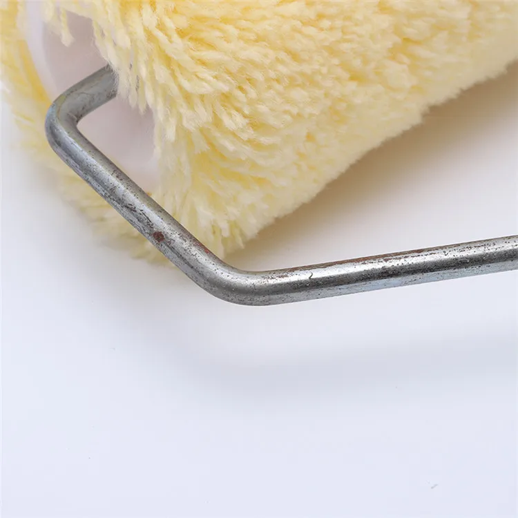 paint roller brush design  Europe style steel frame solid color paint cover refill flexible oil wall painting roller paint brush