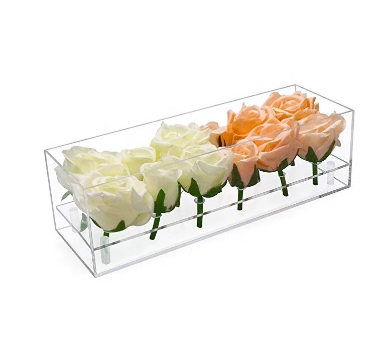 Manufacturer factory supplier Modern and Beautiful Clear Acrylic preserved Rose box or Acrylic Flower box