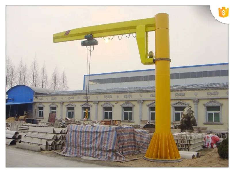 Good quality fixed on floor jib crane 2 ton price