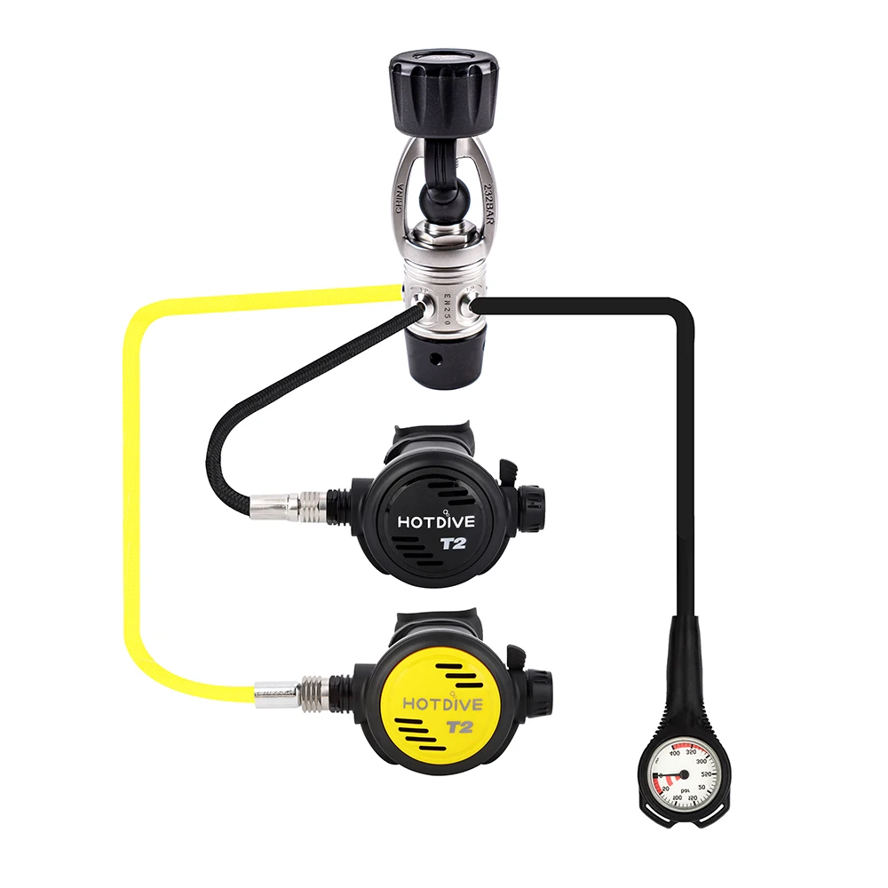 HotDive Classic Downstream Piston Type First Stage Scuba Diving Regulator Set Buy Scuba Regulator Packages at Low Price