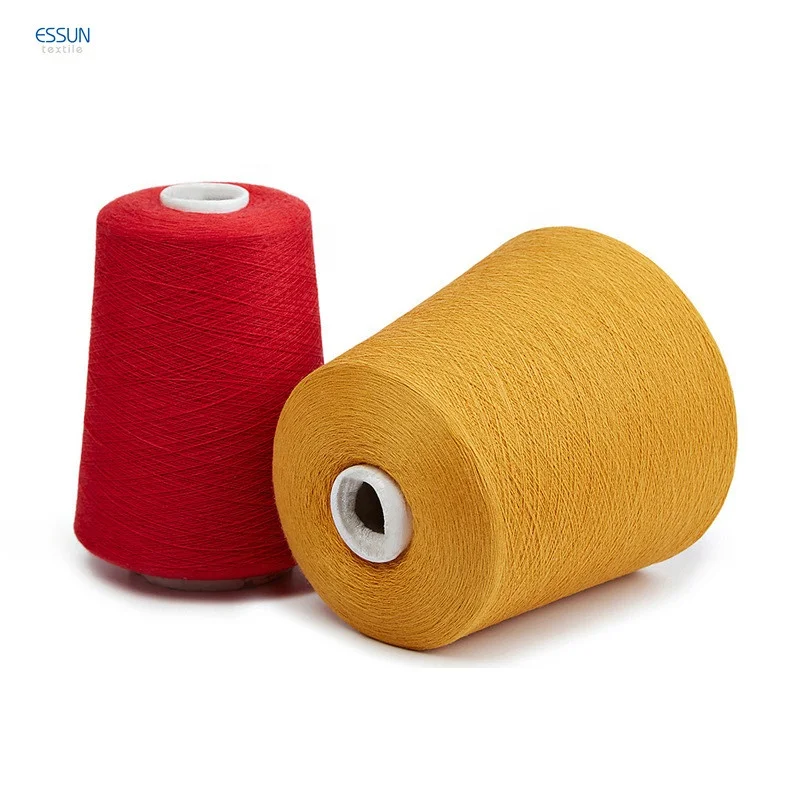 2022-2023 Super Fine Yarn Nm48/2 Nm28/2 9% Cashmere feel Merino Wool 16% Acrylic 20% PTT 55% Nylon Blended Sweater Knitting Yarn