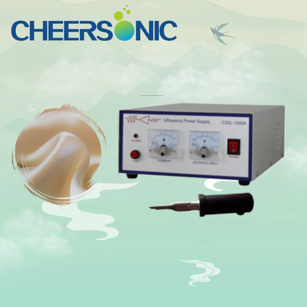Manual Ultrasonic Welders Leather Felt Welding Machine