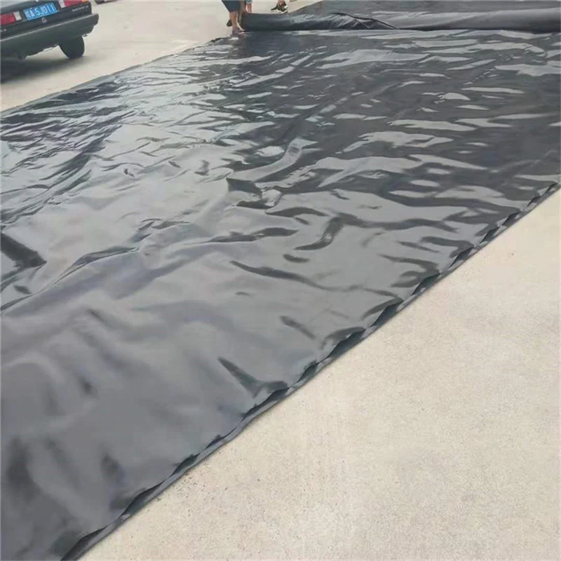 Подкладка для рыбной фермы, Тайланд, продажа, подкладка для пруда, подкладка для пруда из полиэтилена высокой плотности, водостойкий мембранный биогазовый реактор, черный геомембран