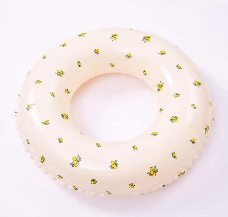 Fashion New design Cheap 60cm 70cm 80cm 90cm Pvc Inflatable Float Swim Ring Tube with handles For pool Adult child teen