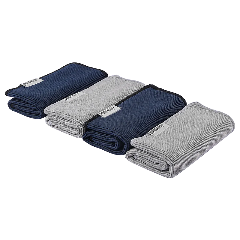 2023 Factory hot sale High Quality MHW-3BOMBER Cafe bar towel 28*28 milk tea shop small towel cleaning Towel  4-piece set