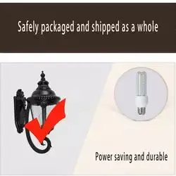 China External Luminaire Black Vintage Lantern Led Wall Light Outdoor Lights Led Wall