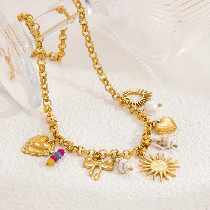 Wholesale Fashion Stainless Steel Diy Accessories Jewelry Making Necklace Bracelet Earrings Charms Pendant For Women Jewelry
