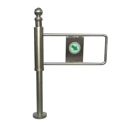 Supermarket Manual Entrance Revolving Swing Turnstile Gate