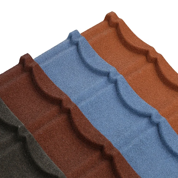 1350mm*420mm decorative exclusive metal roof tiles galvanized coated stone coated metal roofing
