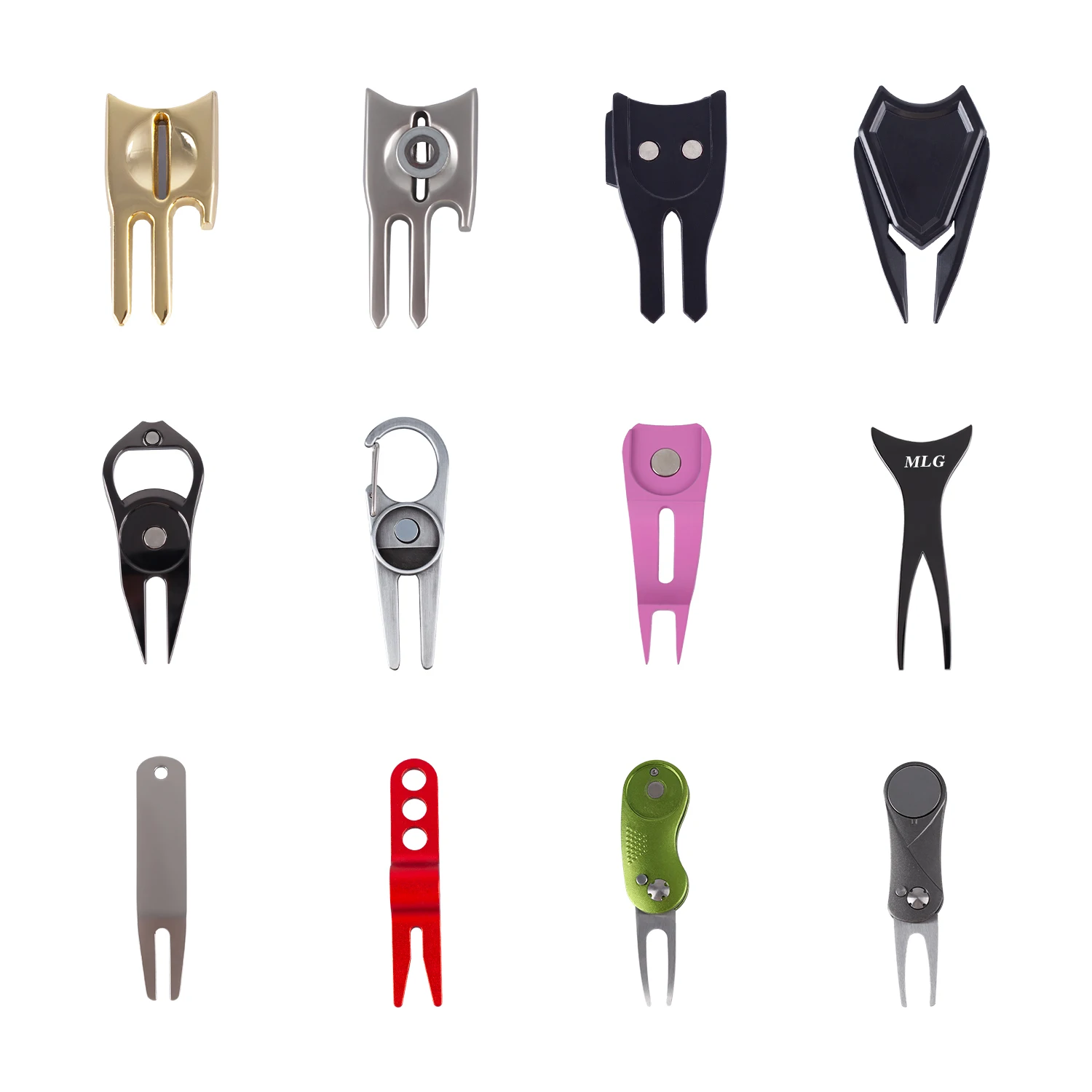 Custom Design Custom Logo Design Repair Tool Divot Tool Stainless Steel Golf Ball Marker