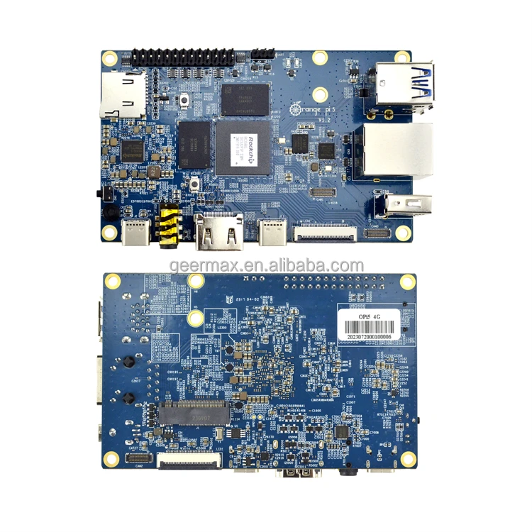 Orange Pi 5 4GB LPDDR4/4x Rockchip RK3588S 8-core 64bit Processor 2.4GHz Main Frequency Support 8K Video Codec Development Board