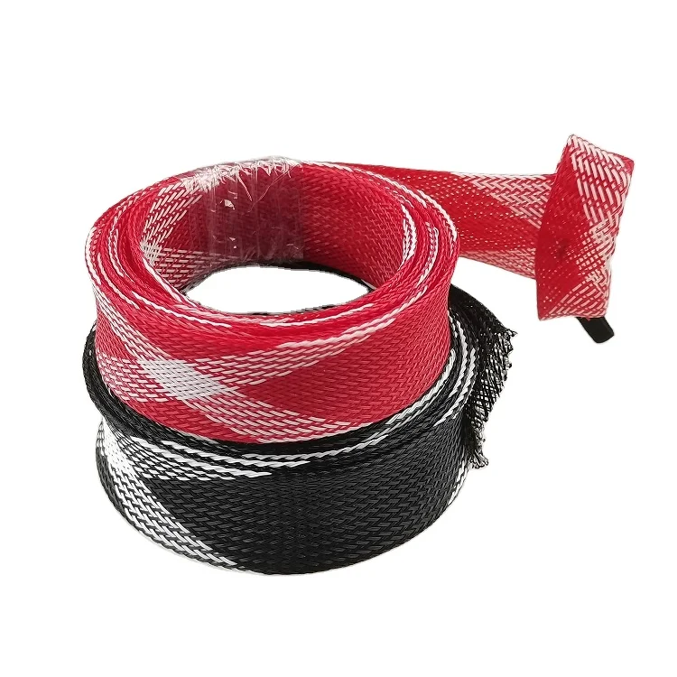 Плетеный ПЭТ расширяемый рукав устойчивый к ультрафиолетовому излучению плетеный