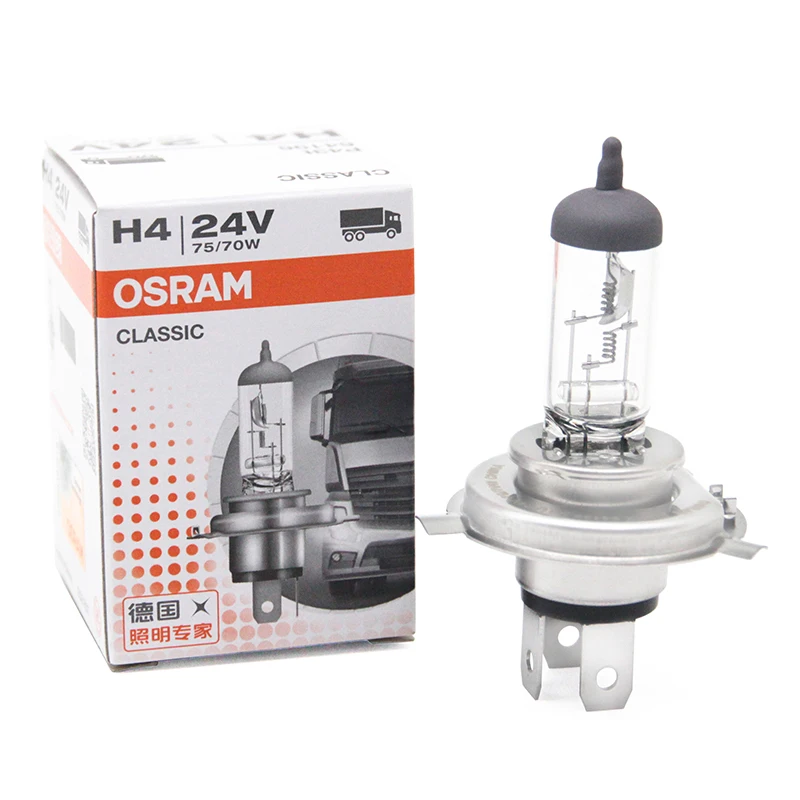 64196-OSRAM ORIGINAL LINE H4 OEM quality for trucks halogen bulbs Headlight H4 24V 75/70W P43t