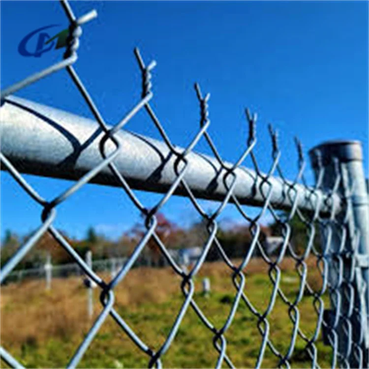 3mm Wire 50x50 Diamond Mesh Hot Dip Galvanized 6ft Chain Link Iron Wire Mesh Fence / Pvc Coated Chain Link Fencing 50ft Rolls