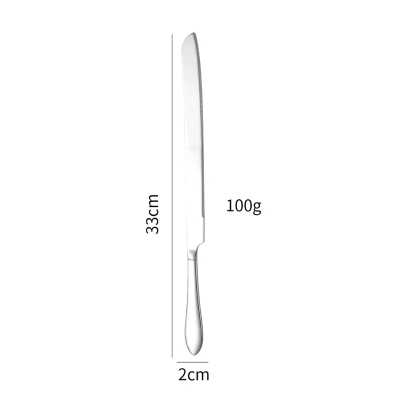 Custom Logo Stainless Steel Cake Knife And Server Set for Wedding Party Hotel Restaurant Baking Utensils Cake Cutter Server