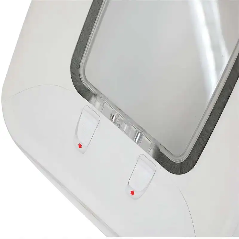 For Dogs Other Pet Products Sustainable Pet Door White & Brown ABS + PC 4 Ways Magnetic Cat Door 170x175mm 188x250mm