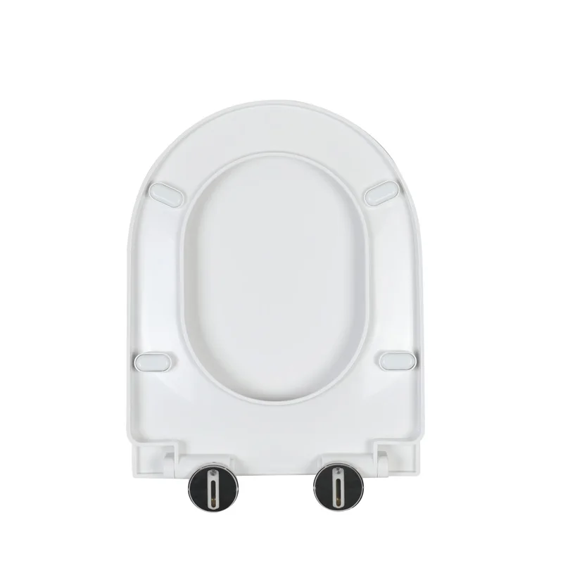 European Style U-shape Two Button Top Lock Soft Close PP Toilet Seat  KJ-902A1 for Bathroom