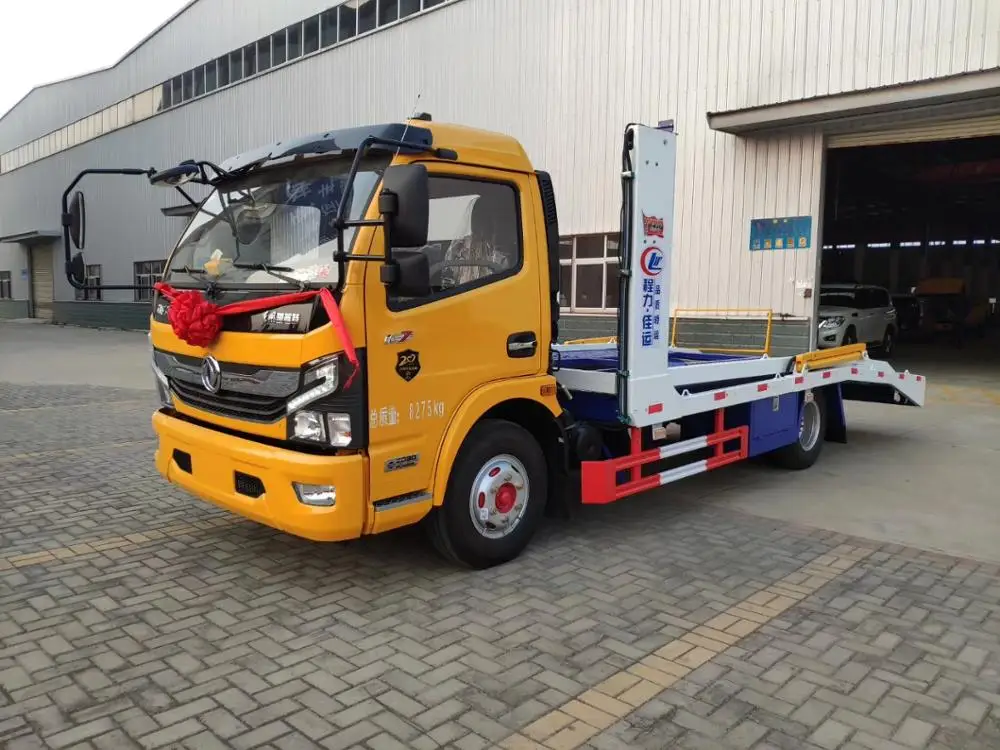 Small Diesel Fuel Type Transport Car Carrier Truck Flatbed Tow truck