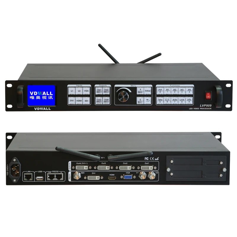 SDI VGA DP вход 4K VDwall светодиодный видеопроцессор LVP615S LVP615 909 LVP для светодиодного дисплея