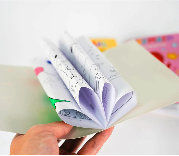 free sample custom soft cover children birthday drawing coloring book printing for kids