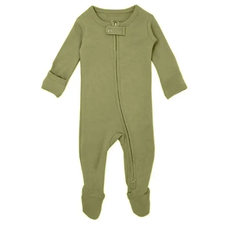 
100% organic cotton soft footed pajamas for babies baby boy bodysuits organic baby romper 