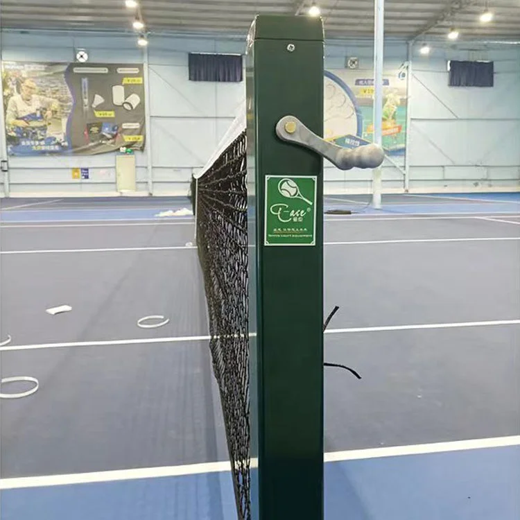 1.07m Height Aluminum Alloy Inground Tennis Court Net Post For Tennis Sports