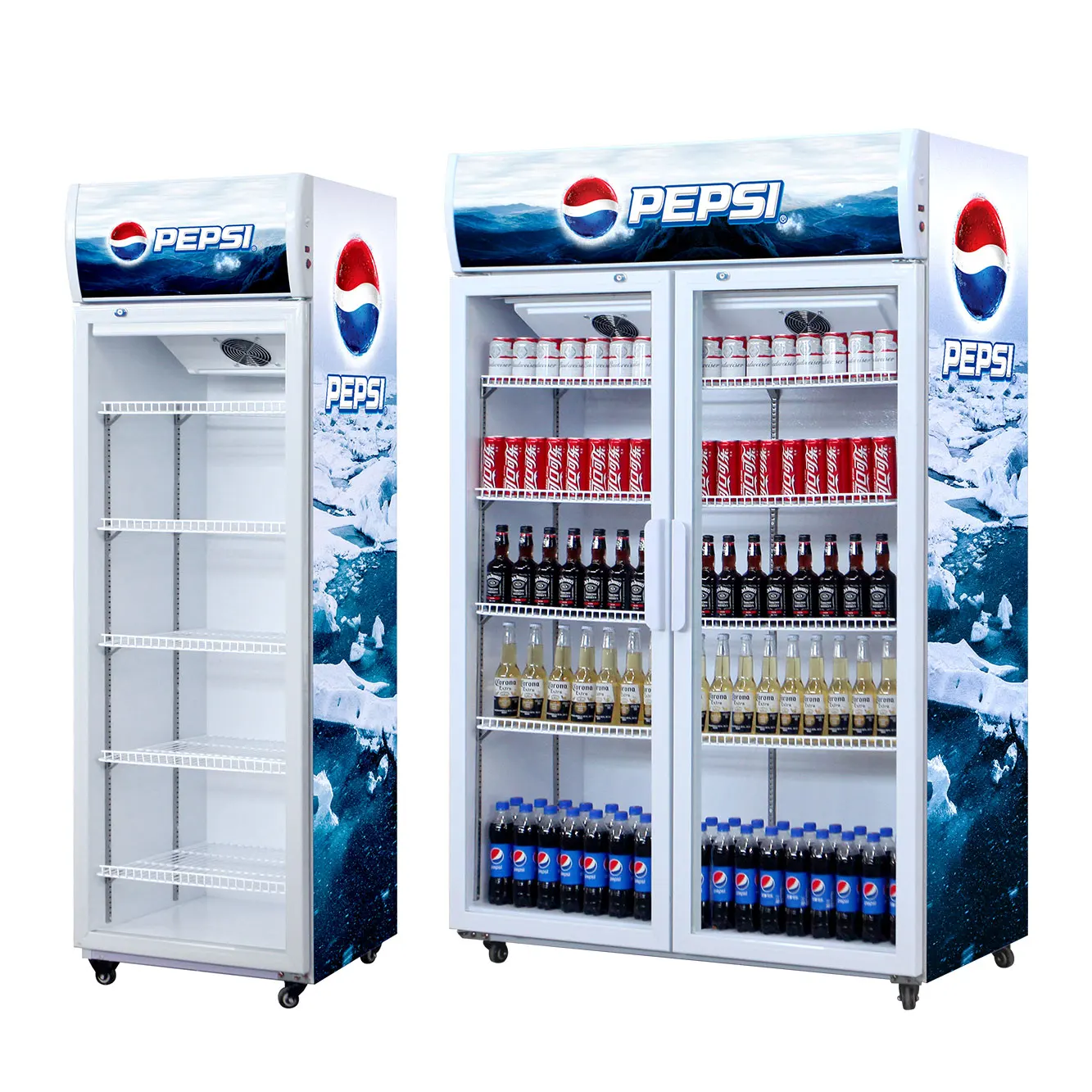 Морозильная камера со стеклянной дверью холодильник индивидуальный дисплей температура 2 ~ 8C производитель Shandong местная цена на