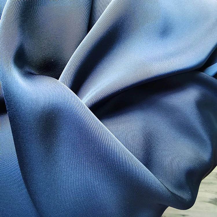 high quality In stock quick shipment polyester spandex sateen satin  Fabric Wrinkle Free for dress pants blouse haute couture