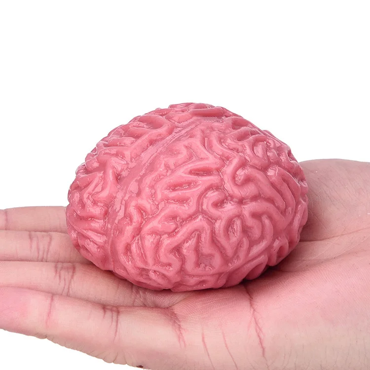 Promotional gift stress reliever brain anti stress brain squeeze toy squishy ball
