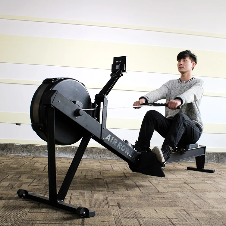 High Quality Fitness Commercial Gym Equipment Air Rower,indoor Hydraulic Rowing Machine Fitness