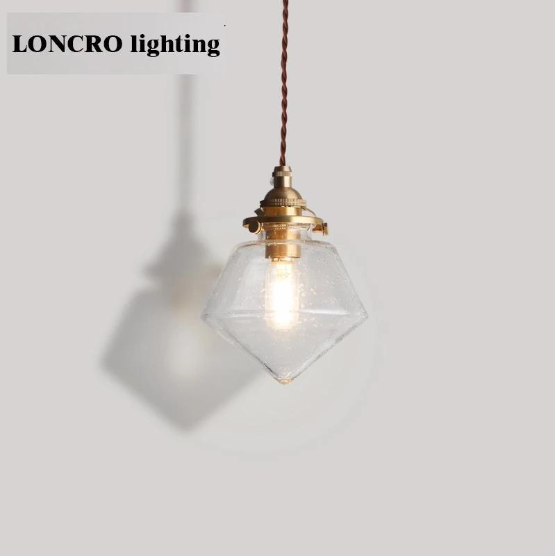 Nordic minimalist bubble art glass chandelier, aisle restaurant bar shop bay window brass chandelier lamp pendant light lighting