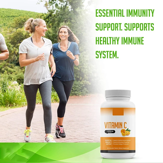 Hot selling zinc containing, pure and original oranges boost immunity 60 capsules vitamin C gummies